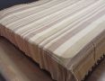 Памучен чаршаф ръчно тъкан - бежово, снимка 1 - Покривки за легло - 38257786