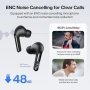 Нови Безжични слушалки Bluetooth 5.3 TWS HiFi бас ENC 4 мик IP7 с кутия за зареждане, снимка 3
