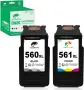 COLORETTO касета с мастило за принтер PG-560XL CL-561XL черна и цветна за Canon 560 XL 561 XL, снимка 1