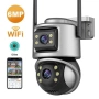 Безжична двойна камера за наблюдение 8MP , снимка 2