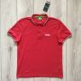 НОВА оригинална памучна червена поло тениска с яка HUGO BOSS размер L от Германия, снимка 1