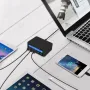 Смарт зарядна станция iLepo Smart Charging Station 5 порта USB 50 вата с бързо зареждане QC 3.0 бял, снимка 6