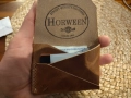 Мъжки луксозен бизнес портфейл от естествена кожа Horween, снимка 1