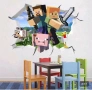 2 вида Minecraft Майнкрафт герои самозалепващ стикер лепенка за стена или гардероб, снимка 2