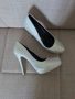  Елегантни Обувки на висок ток, токчета, сребристи номер 40, снимка 5