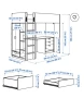 двуетажно легло/гардероб/бюро/етажерка IKEA Smastad., снимка 2