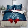 Коледно спално бельо, 100% памук, 6 части, снимка 7