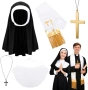 Нов Религиозни аксесоари за костюм двойки 5 части яка колиета стола, снимка 1