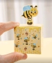 Пчела ПЧЕЛИ стичащ мед картонена кутия кутии за лакомства подарък рожден ден парти картонени кутийки, снимка 6