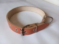 Натурален кожен нашийник (Керемида) – ширина 3 см / дължина 60 см, снимка 1