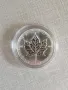 1 тройунция Сребърна Монета Maple Leaf BU 1988 г., снимка 6