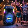 Мощна парти тонколона – двоен 8" говорител, 40W RMS, Bluetooth, караоке и LED светлини, снимка 3