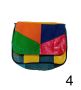 Многоцветна дамска кожена чанта за през рамо, снимка 7