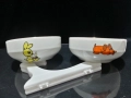 Стар български порцелан Изида купички с детски мотиви , снимка 3