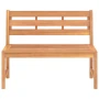 Градинска пейка, 114 см, тик масив Материал: Фино шлайфано твърдо тиково дърво с финиш на водна осно, снимка 2