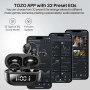 TOZO Леки отворени слушалки с щипка за уши, Bluetooth 5.4 слушалки с AI шумопотискащ микрофон, снимка 5