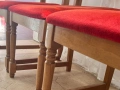 Красиво резбовани столове от черешово дърво, снимка 3