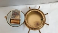 Стар месингов кварцов корабен часовник, снимка 6