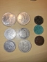 Сребърни монети 1 лев 2 лева 50 стотинки и европейски, снимка 11