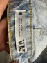 Спешно! Дънкови шорти Zara в синьо и бяло – с изтъркан подгъв и разкъсвания, снимка 3