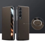 Калъф SULADA Kevlar за Samsung Galaxy Z Fold4 – смарт капак с прозорец, кожена текстура и магнитна ф, снимка 4