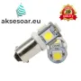 Габаритни диодни крушки габарити Ba9s с 5 Smd Led ксеноново бели диода за кола автомобил джип супер , снимка 11