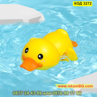 Плуващо пате играчка за баня без батерии - КОД 3272, снимка 5 - Други - 44955397