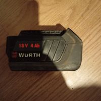 батерия wurth 18v 4a, снимка 3 - Оригинални батерии - 45179579