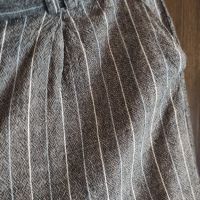 Bershka къси памучни панталонки с висока талия и коланче, снимка 2 - Къси панталони и бермуди - 45490374