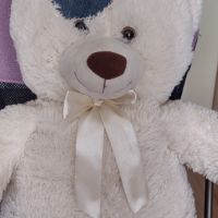 Голям плюшен мечок с дънкови кръпки , снимка 3 - Плюшени играчки - 45265683