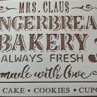 Шаблон стенсил Gingerbread bakery скрапбук декупаж декорация торта, снимка 2 - Други - 46165308