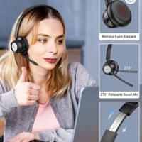 WYHOO Безжична слушалка с AI шумопотискащ микрофон и стойка за зареждане, снимка 6 - Bluetooth слушалки - 45567303