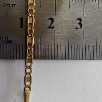Златен синджир 2.88гр.50см., снимка 2 - Колиета, медальони, синджири - 45157010