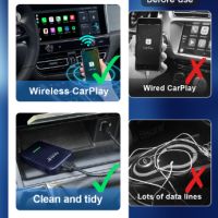 Carlinkit 4.0 за безжичен CarPlay Box Android автоматичен карплей, снимка 5 - Приемници и антени - 45251967