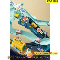 Игра за деца писта с колички на няколко нива - Космическа база - КОД 3851, снимка 9 - Коли, камиони, мотори, писти - 45144416