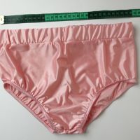 S/M розови супер лъскави дамски сатенени бикини/полубоксер, снимка 12 - Бельо - 45307274