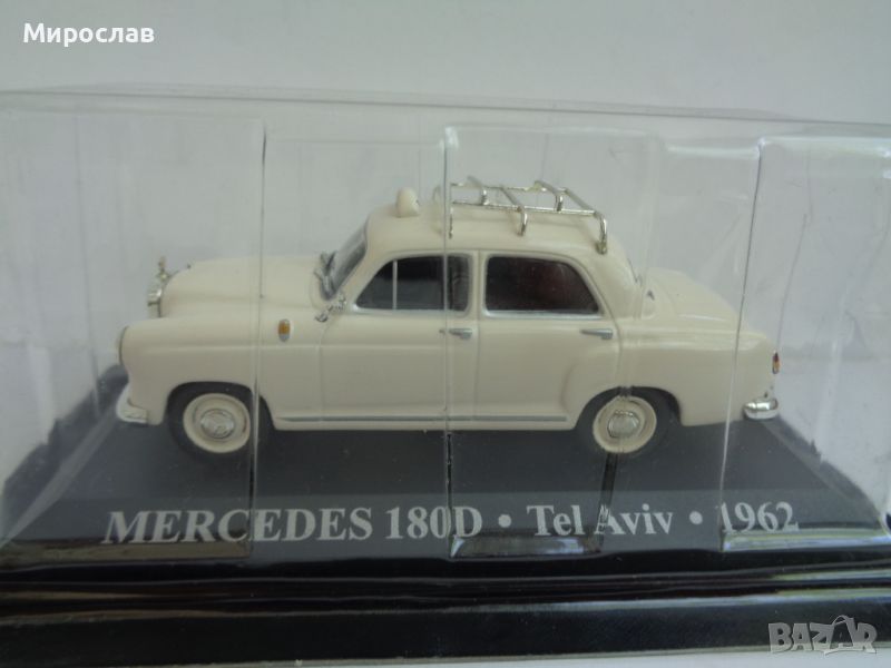 1:43 MERCEDES BENZ 180 D 1962 КОЛИЧКА ИГРАЧКА ТАКСИ МОДЕЛ, снимка 1