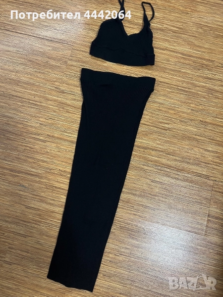 Топ черен пола дълга, снимка 1