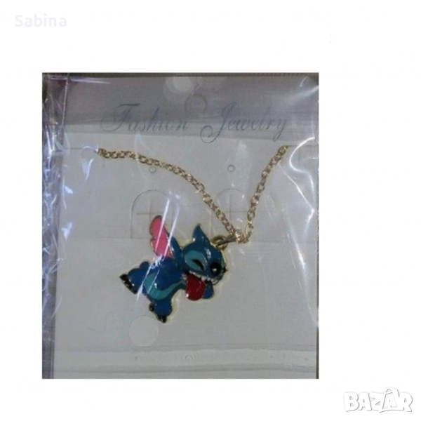 Детско колие  с метална висулка Stitch, снимка 1