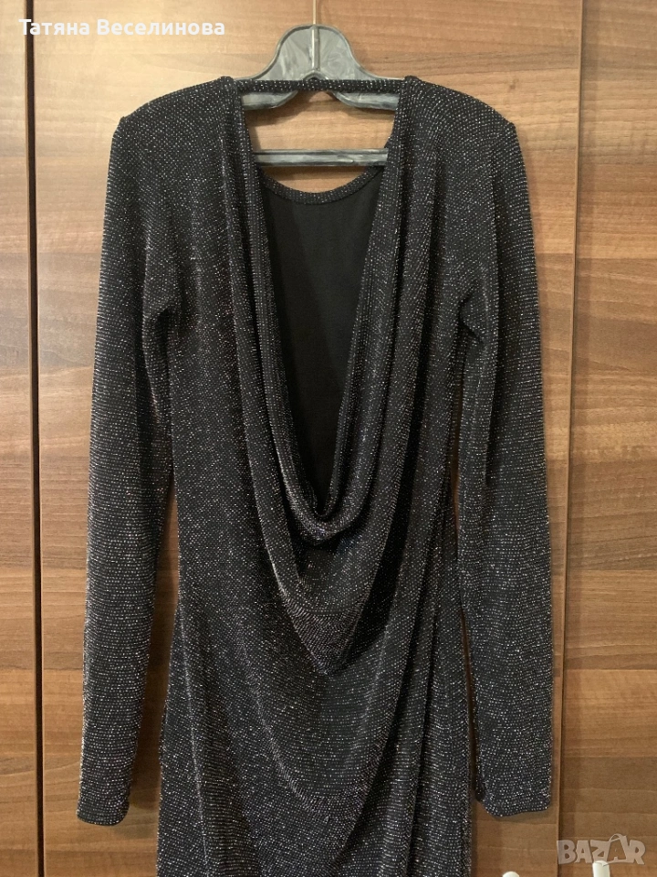 Блестяща официална рокля с гол гръб, снимка 1