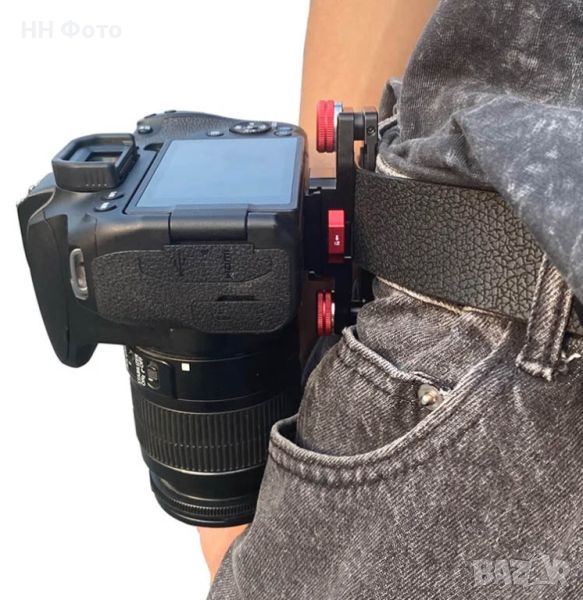 Клипс за закачане на фотоапарат към раница , колан /Canon , Nikon и др, снимка 1