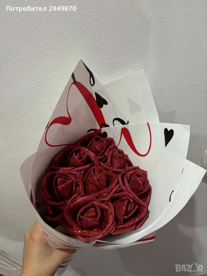 Вечен Букет от рози , снимка 1