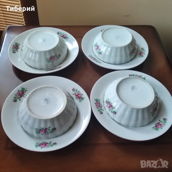 Порцеланови чинии плитки, снимка 1