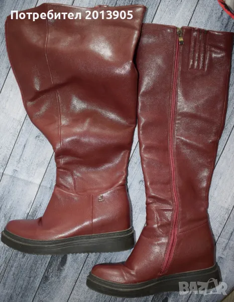  Дамски зимни високи ботуши, снимка 1