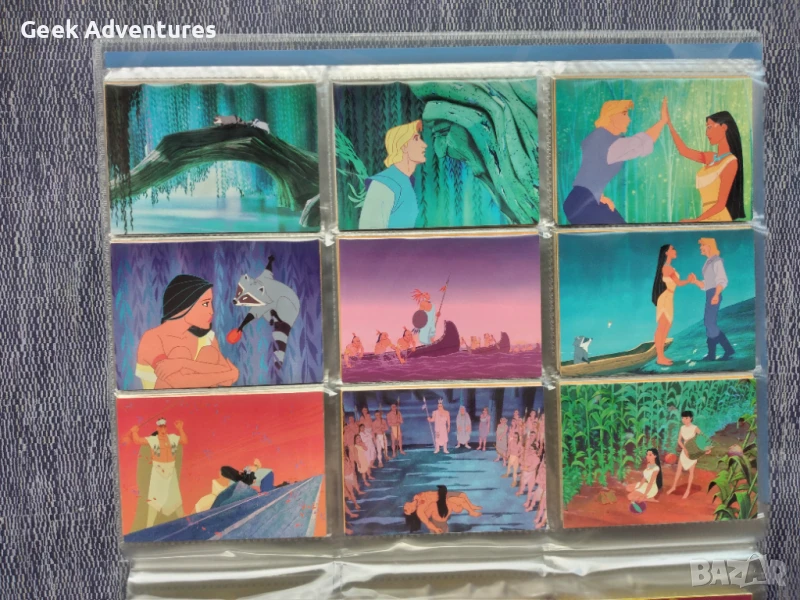 Оригинални Покахонтас Колекционерски Картички Pocahontas 1995 Disney Trading Card 90s, снимка 1