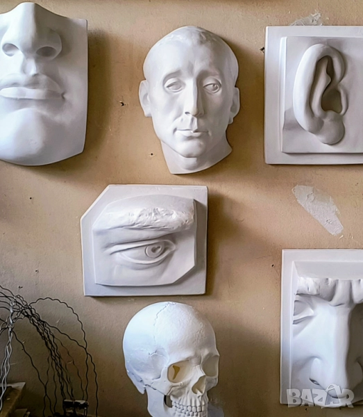 Гипсови Форми за Рисуване / Декорация / Нос / Ухо / Око / Уста, снимка 1