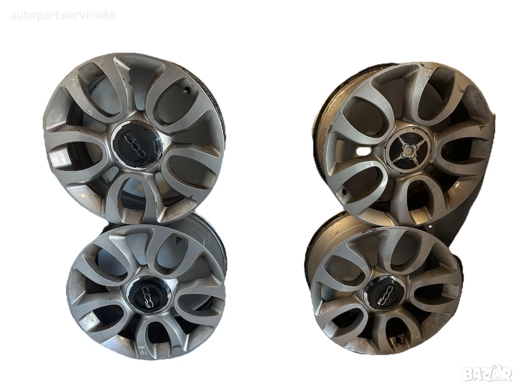 Алуминиева джанта 7x17 цола, ET41, оригинална (OEM), с номер 735585994 за Fiat 500L 1.3 M-Jet, 2013 , снимка 1