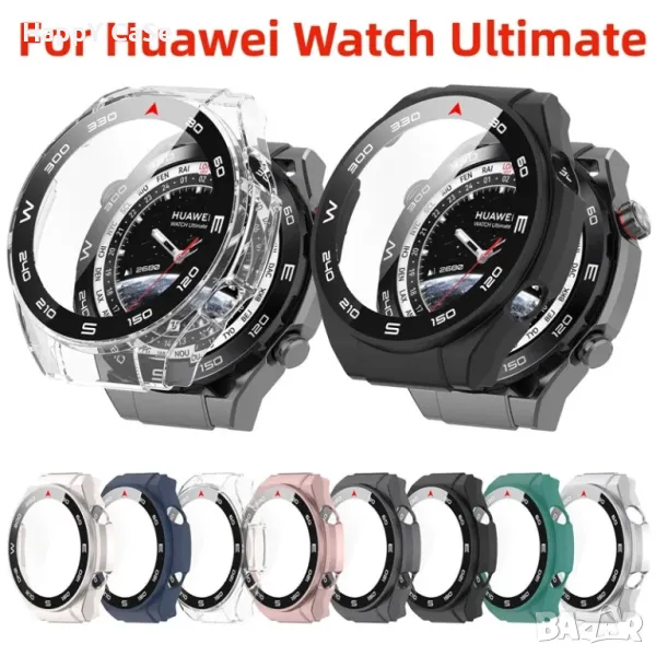 Huawei Watch Ultimate Black / Твърд удароустойчив кейс с протектор, снимка 1