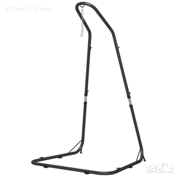 Рамка за стойка за висящ стол Outsunny за висящ стол, 133 см x 116 см x 195/230 см, снимка 1