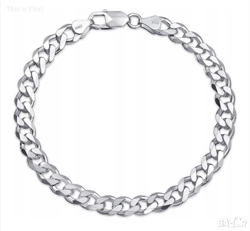 Mennica Bydgoska  Мъжка гривна, Сребро 925, 19 см, Сребро, снимка 1